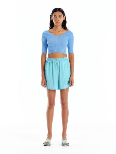 UROPPI Paneled Trunk Shorts - Mint - EENK - Modalova