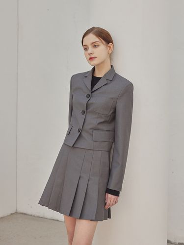 Alice Crop Jacket _Gray - a.riff - Modalova