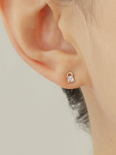 Shining Lock Earrings (14K Gold) - Primaute - Modalova