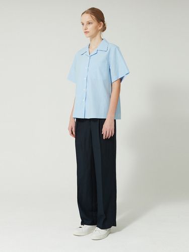 Standard Linen Wide Pants (Navy) - Faithful - Modalova