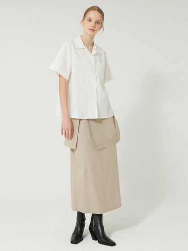 Belt Long Skirt (Beige) - Faithful - Modalova