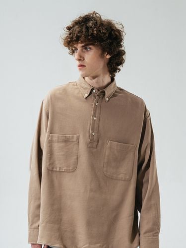 PEACH TWILL PULLOVER BUTTON DOWN SHIRT VER2 - KINDS - Modalova