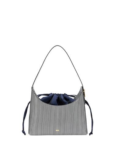 HAIM Pouch Shoulder Bag_Black/White Stripe - EENK - Modalova