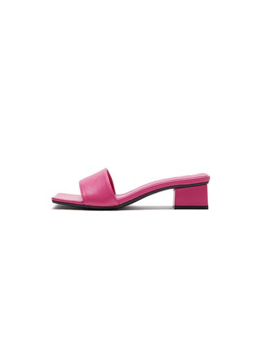 ULE Square-Toe Heeled Sandals_Pink - EENK - Modalova