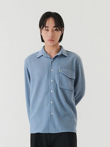 Button Sleeve Knit Shirts _ Blue - Trip LE Sens - Modalova