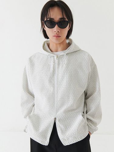 Double Texture Crochet Zip-Up Hoodie _ - Trip LE Sens - Modalova