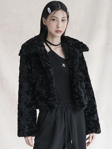 Emilie Fur Jacket_Black - AVANDRESS - Modalova