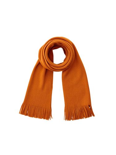 Solid Knitted Muffler _ Orange - STCO - Modalova