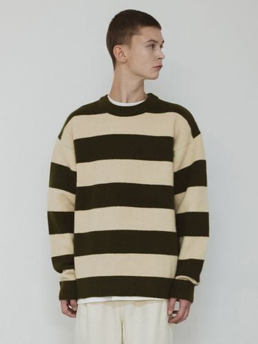 Stripe Crewneck Knit (4 Colors) - COMONINOZ - Modalova