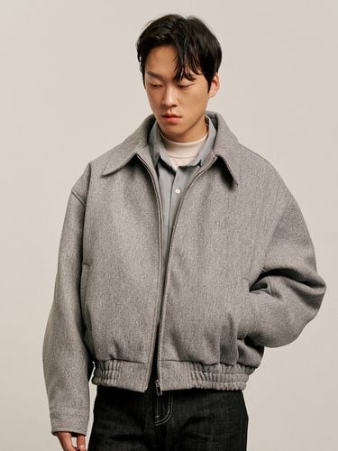 Wool Blouson_Gray - EASY NO EASY - Modalova