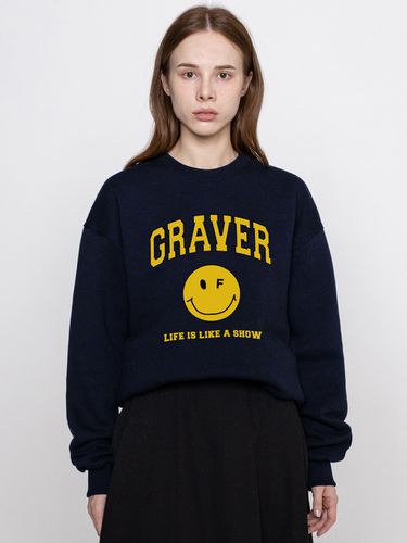 Arched Logo Life Dot Smile Sweatshirt _ - GRAVER - Modalova