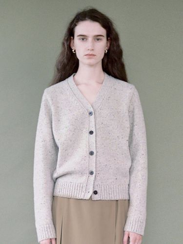 V-neck Wool Cardigan - tetu - Modalova