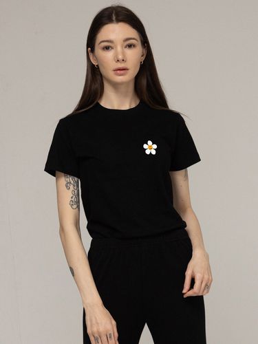 Flower Dot Slim Fit Half Sleeve T-shirt_2 Colors - GRAVER - Modalova