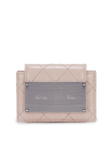 Quilted Accordion Wallet In Beige - Matin Kim - Modalova