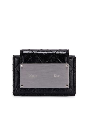 Quilted Accordion Wallet In Black - Matin Kim - Modalova