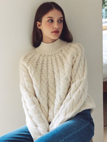 Cable Turtleneck Pullover - FRRW - Modalova