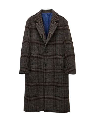 Overfit Single Big Check Long Coat () - STCO - Modalova