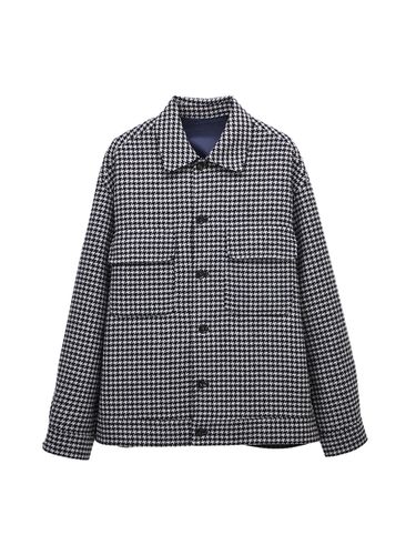 Overfit Check Pattern Blouson Coat () - STCO - Modalova