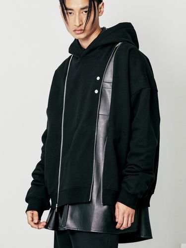 Front Double Zipper Hoodie - S SY - Modalova