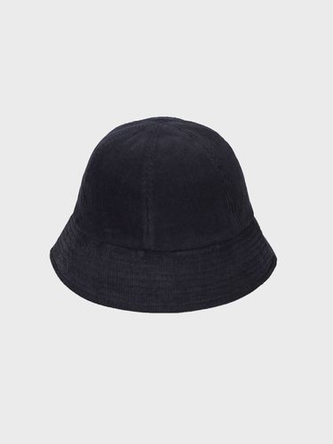 Stitch Corduroy Bucket Hat _ Black - LIEU HOMME - Modalova