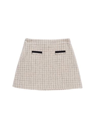 Tweed Classic Skirt_Beige - Matin Kim - Modalova