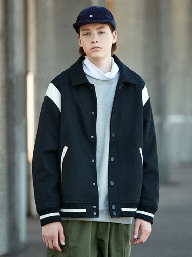 Wool Varsity Jacket (3 Colors) - MINIMAL PROJECT - Modalova