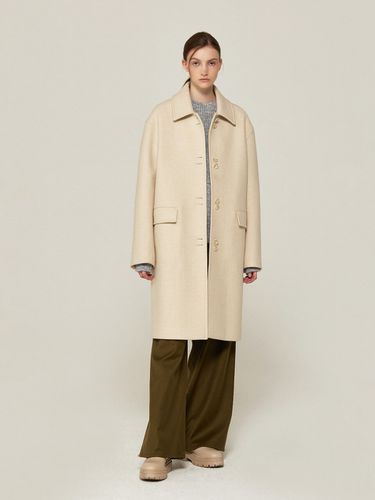 Double Buttoned Stitch Mac Coat - AVA MOLLI - Modalova