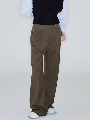 Soft Stitch Wide Pants - Brown - HAE BY HAEKIM - Modalova