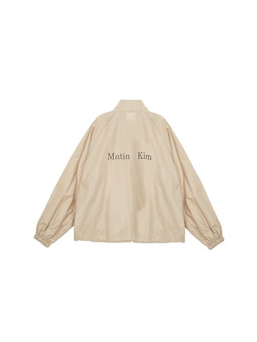 Matin Kim Logo Coating Jumper_Beige - Matin Kim - Modalova