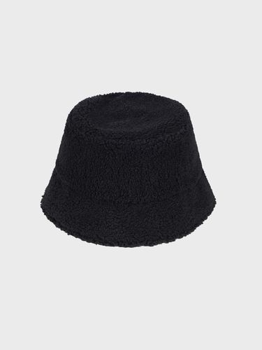 Warm Boucle Bucket Hat [Black] - LIEU HOMME - Modalova