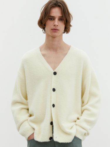 Hairy Cashmere Oversized Cardigan _ Cream - Trip LE Sens - Modalova