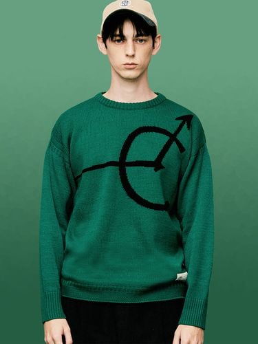 Signature Logo Round Wool Pullover [] - FFEFF STUDIO - Modalova