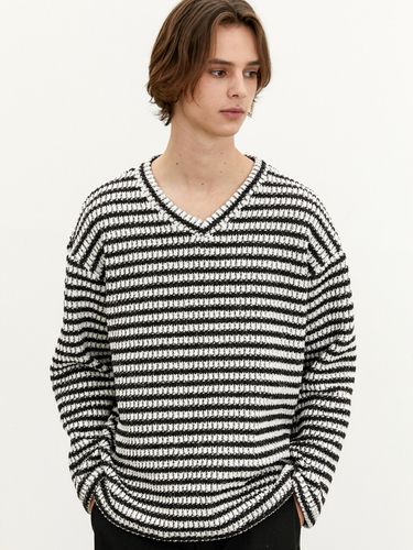 Contrast V-Neck Over Knit - Trip LE Sens - Modalova