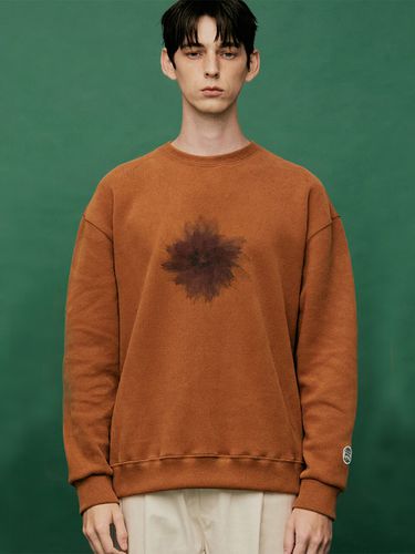 Artwork Flower Sweatshirt [Brown] - FFEFF STUDIO - Modalova