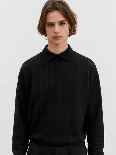 Cutting Turtleneck Knit _ Black - Trip LE Sens - Modalova