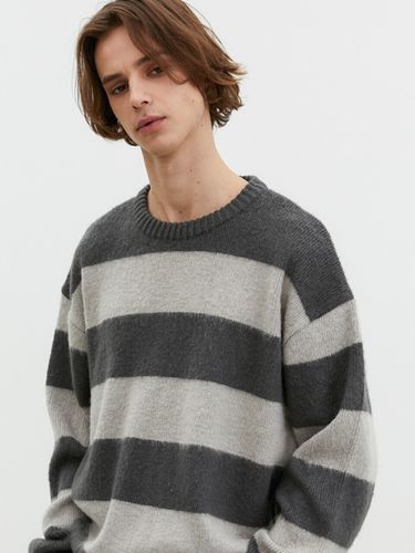 Brush Stripe Oversized Knit _ - Trip LE Sens - Modalova