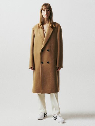 Overfit Cashmere Double Long Coat () - EZIO - Modalova