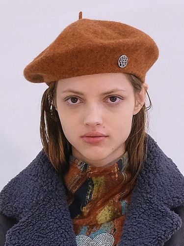 Gloria II Logo Wool Beret_5 colors - THE ASHLYNN - Modalova