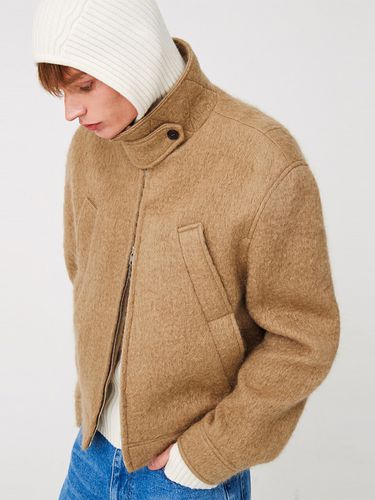 Mohair Double Pocket Blouson For Unisex _ - MOONSUN - Modalova