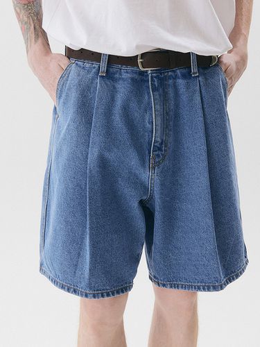 One tuck Denim Half Shorts _ - Trip LE Sens - Modalova