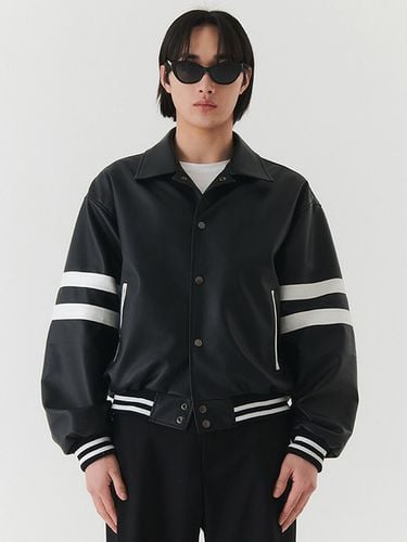 Low Color Varsity Jacket _ Black - Trip LE Sens - Modalova