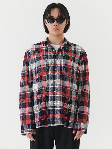 Double Texture Flower Check Shirt _ - Trip LE Sens - Modalova