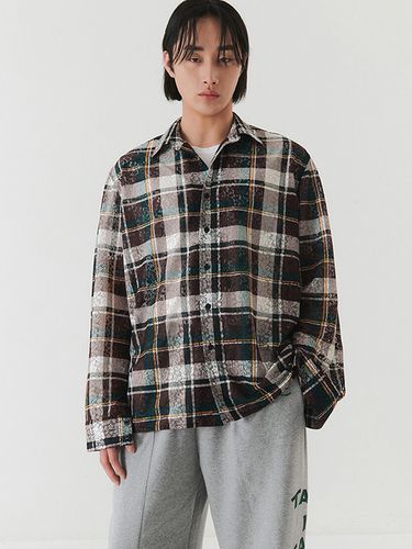 Double Texture Flower Check Shirt _ - Trip LE Sens - Modalova