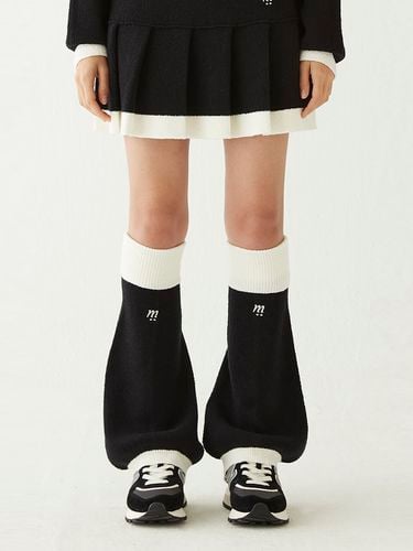 Boucle Knit Leg Warmer [Black] - MSKN2ND - Modalova