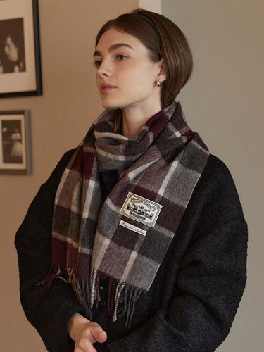 Daily Check Wool Muffler - NONLOCAL - Modalova