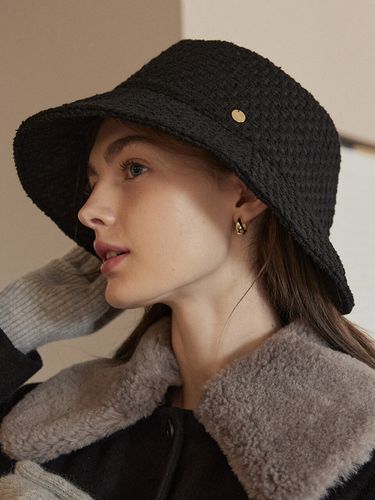 Atelier Tweed Bucket Hat - Black - NONLOCAL - Modalova