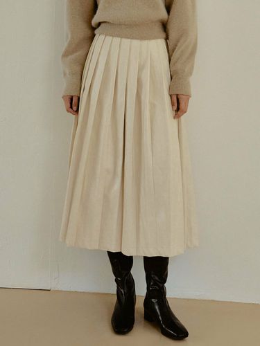 Small Pleated Leather Skirt_IV - RE_L - Modalova