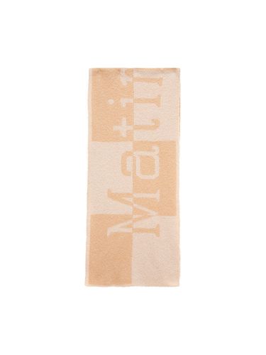 Logo Checkboard Muffler_Beige - Matin Kim - Modalova