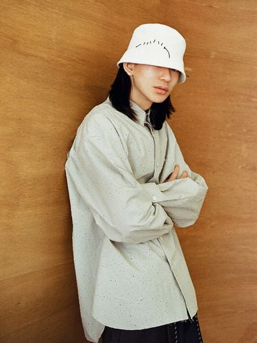 Hand Stitch Bucket Hat _ Natural - NOUGHT - Modalova