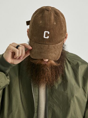 Corduroy Logo Ball Cap_Brown - CARGOBROS - Modalova